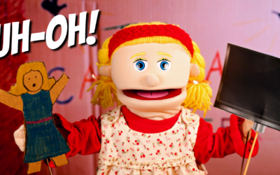 Little Girl Breaks TV! | Puppet Snippets